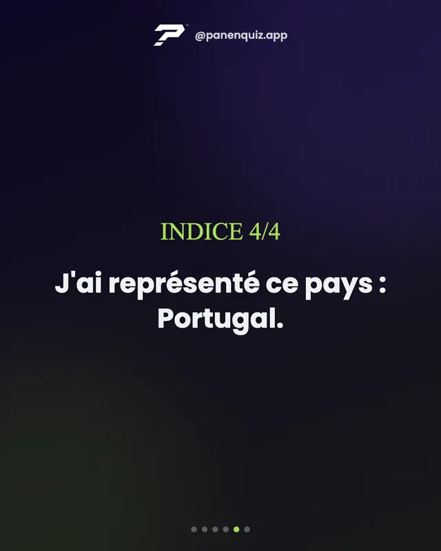Indice PanenQuiz : j’ai représenté ce pays, le Portugal